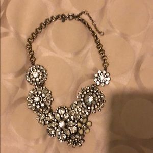 Jcrew Rhinestone necklace, adjustable closure
